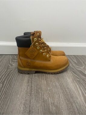 Timberland Brown Lace-Up Work Boots